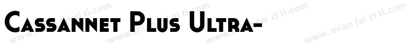 Cassannet Plus Ultra字体转换